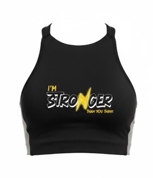 Brassière Sport Femme – “I’m Stronger Than You Think”